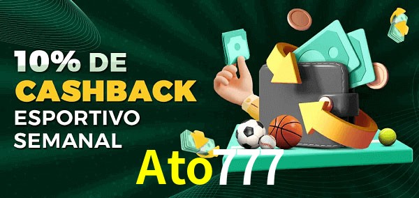 10% de bônus de cashback na Ato777